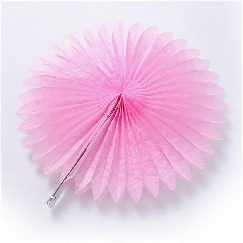 

Tissue Paper Flower Hanging Fan Wedding Birthday Garland Party Decor Baby Shower Pink,15cm