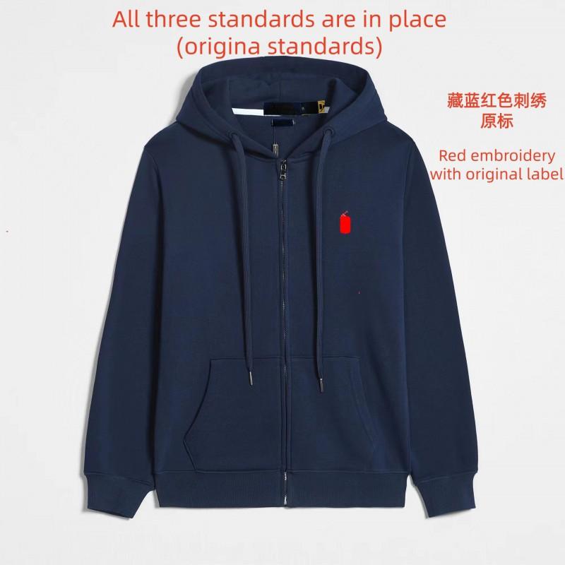 Mens Lightweight Hooded Cotton Sweatshirt Zip-Up Pullover Casual Sportswear Loose Fit