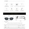 Metal-framed cat-eye sunglasses, retro style, trendy, suitable for driving