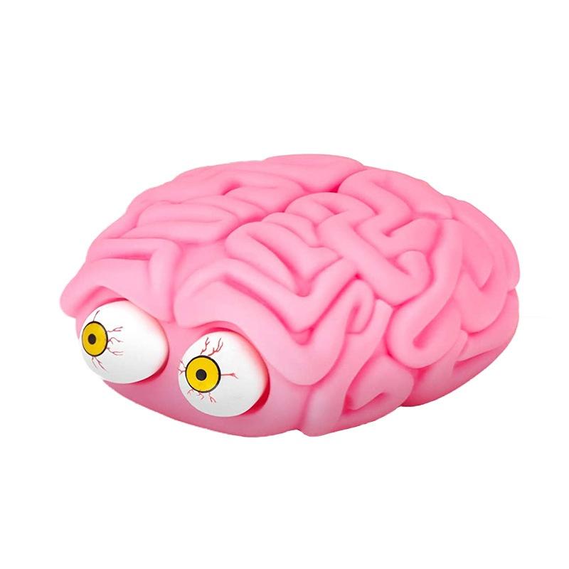 Brain Stress Balls Squeeze Eye Popping Fidget Toy Stress and Anxiety Relief Ball Halloween Christmas Fun Gift for Teens Adults
