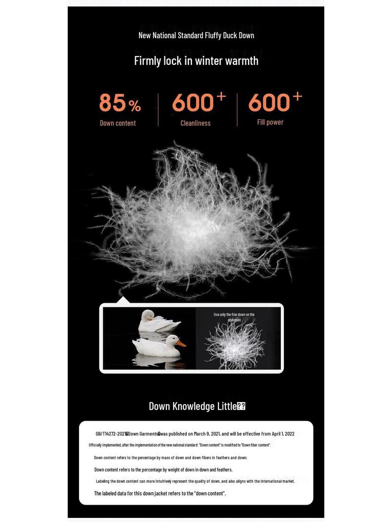 Yalu Herren 85% Daunen V-Ausschnitt Leichte Winterweste