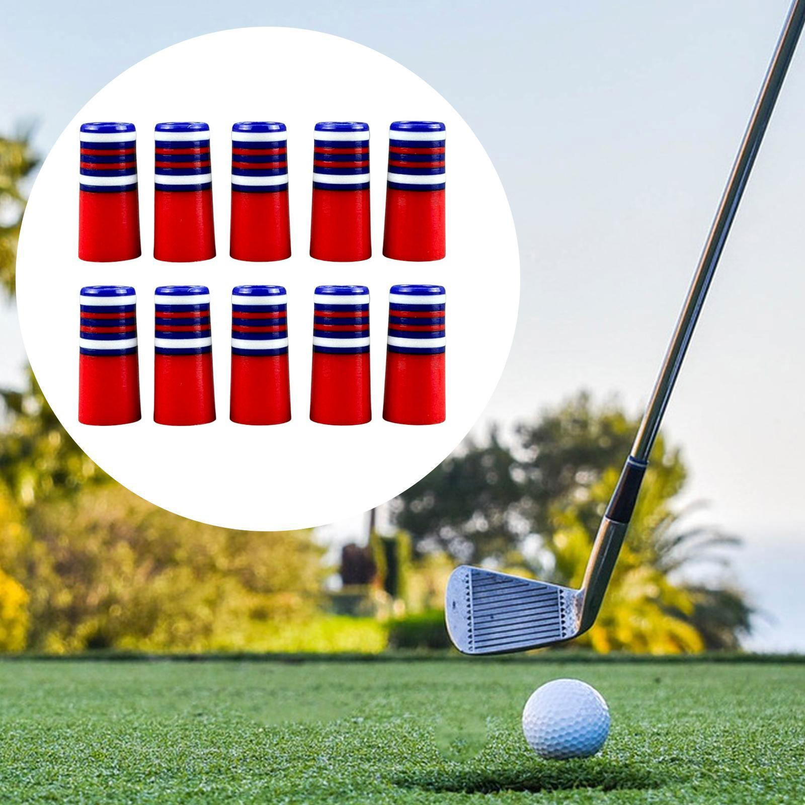 

10 Pieces Golfing Iron Ferrules Golf Club Shaft Ferrule Repairing End Sturdy Fit 0.35inch