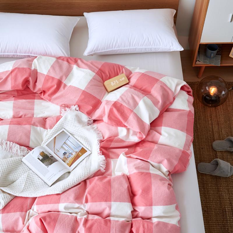 

Комплект одеял из чистого хлопка, выстиранный, цельный, однотонный, в клетку, в полоску, односпальная кровать из чистого хлопка 160x210 см, 220x240 см, двуспальное постельное белье 120x150cm 1pcs