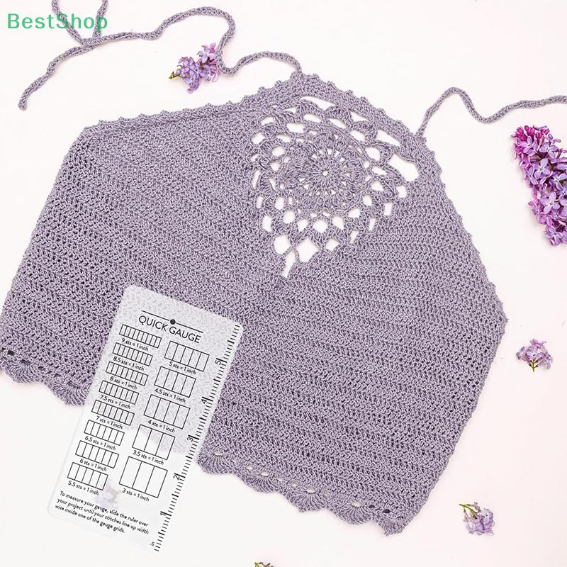Quick Gauge Ruler For Checking The Stitch Size Of Knit And Crochet Projects