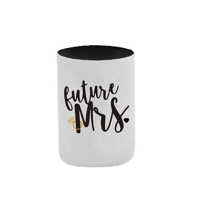 

1 шт., изолированная крышка для чашки, банка для напитков, чехол для банки с рукавом, для вечеринки в честь оленя, черный, белый цвет