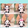 Cute Panda Plush Doll With Pp Cotton Filling For Bags And Gift Accessories