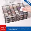 Acrylic Multi-Layer Jewelry & Nail Art Storage Box with Drawers