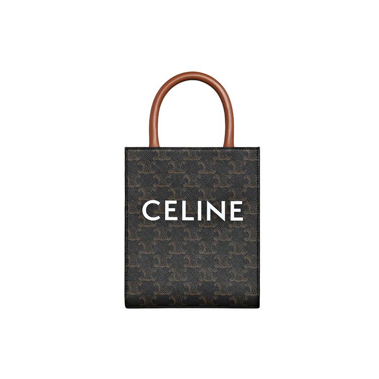 Celine Women's Cabas Classic Monogram Print Faux Leather Tote Bag Shopping Bag Sheet Music Bag Shoulder Crossbody Bag Handbag Mini 194372Bzk-04Lu