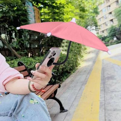 Umbrelă magnetică pentru telefon pentru iphone 15/14/13/12 Pro/Pro Max Scut anti-orbire pentru soare Husă Rotație 360° Mini umbrelă 24cm