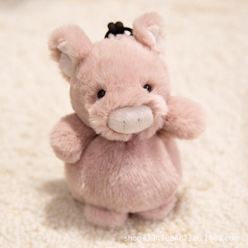 Portachiavi Raccoon Carino Peluche Panda Cervo Tema Animali dello Zoo Regalo per Bambini Animale di Peluche Morbido Sicuro Bomboniera Festa di Compleanno