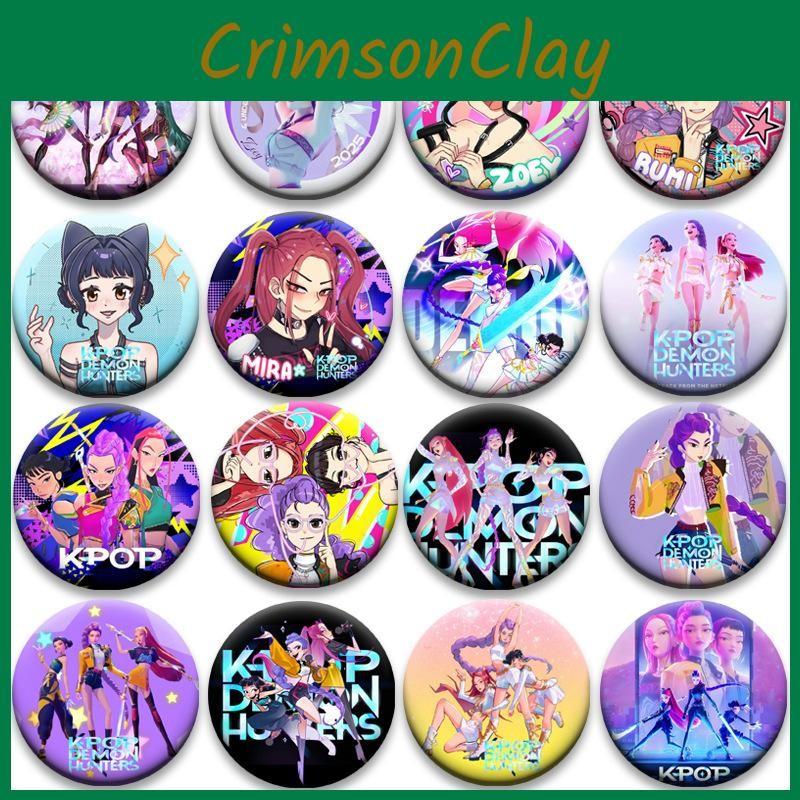 Hunters Kpop Demon Badge Character Pattern Anime Merchandise Fashion Fans Gift