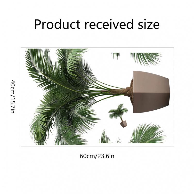 Green Plant Simulation Wall Sticker for Home Decoration