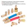 8pcs Set Air Conditioning Refrigeration R 12A C Connector Adapter Hoses R134A R12
