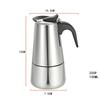 Paslanmaz Çelik 450ML Cezve Mocha Espresso Latte Percolator Soba Kahve Makinesi Pot Percolator Cafetiere Latte Stovetop İçecek Aracı