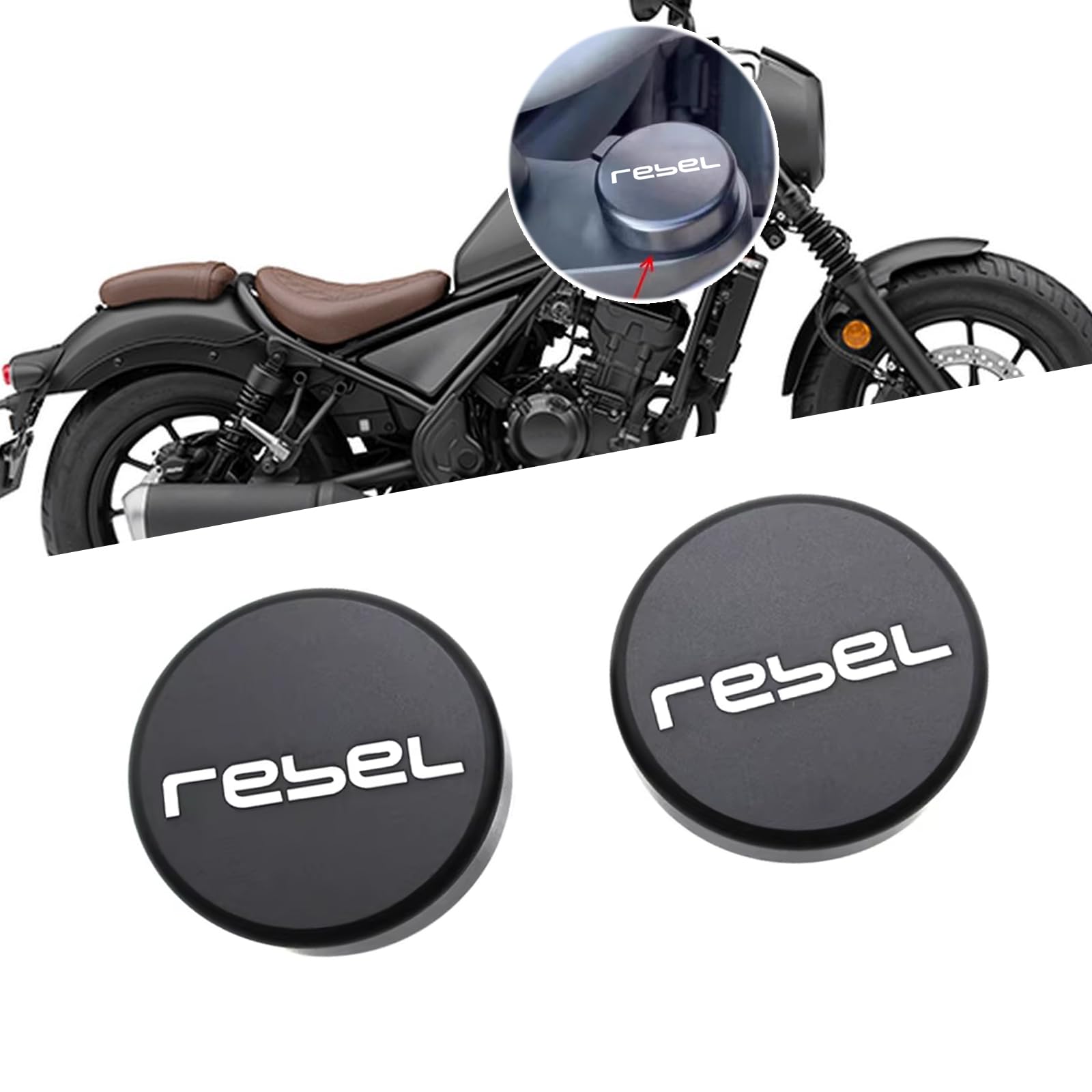 

PEDAPENG For CM300 CM500 Rebel Rebel 300 500 2025 Remodeling Shock Absorber Cover Front