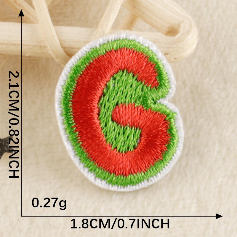 A-Z Embroidery Sticker Cartoon Original English Patch Clothing Accessories Badge Accessories Ironing < Unk > < Unk > Wappen Cloth Sticker