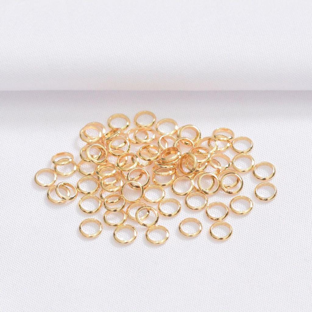 Gold-Filled Color-Preserving Jump Ring Clasps for DIY Jewelry - Necklace & Bracelet Connector Accessories
