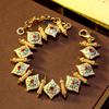 Vintage Palace Style Enamel Bracelet Light Luxury Heavy Industry Painted Female