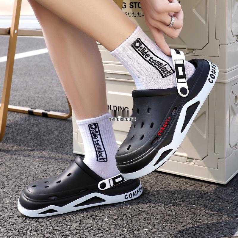 Men's Non-slip Sporty Clogs with Thick EVA Sole for Outdoor and Beach Wear