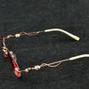 Fashionable Pink Rimless Presbyopia Glasses Sleek Design with Comfort Fit, Ideal for Ladies, +0.75 to +4