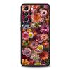 Colorful Flower Phone Case for Samsung Galaxy S24 S23 S22 S20 S21 FE Ultra S10 S10E S9 S8 Plus 5G Silicone Cover Capas Funda Bag