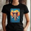 T-Shirt Women Elephant with Sunglasses Motif Cotton Size XS To 3XLWill Be Opened In a New Window or Tab