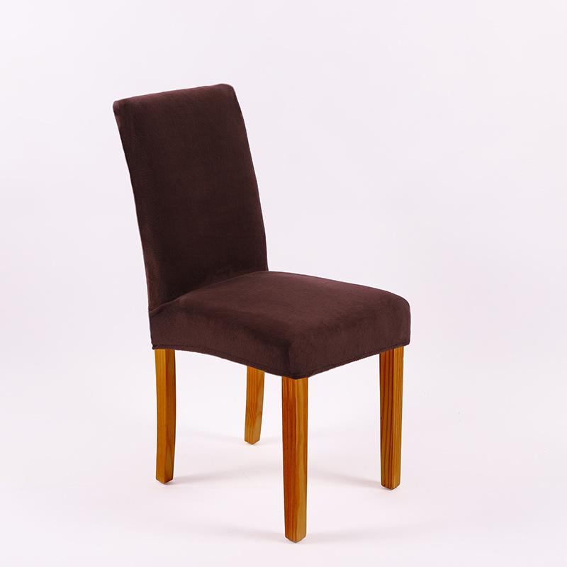 Thickened Plus Velvet Pure Color Chair Cover for Home, Banquet, and Hotel