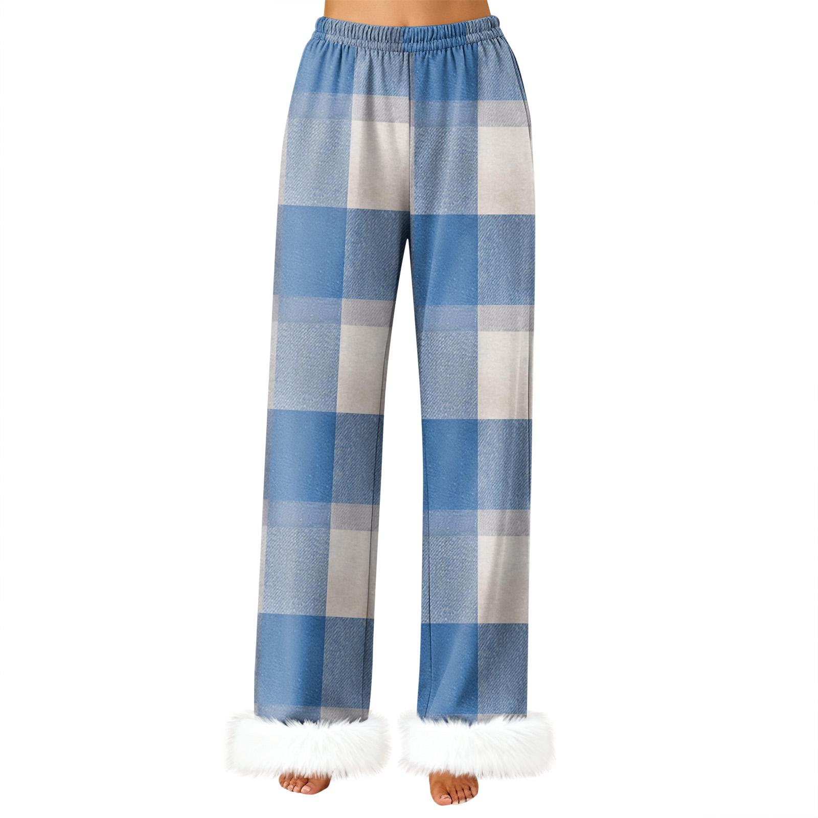 

Жіночі модні повсякденні штани, штани в клітинку XXXL