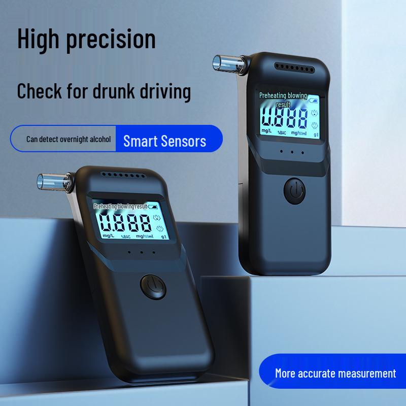 Compact Personal Breathalyzer - Portable Alcohol Tester for Home Use