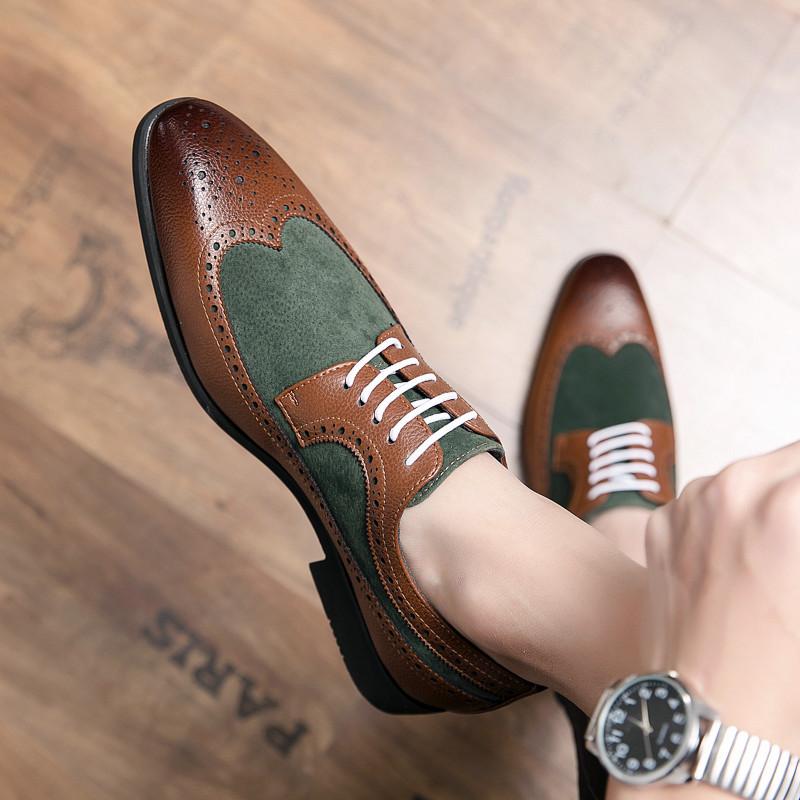 Wedding Dress Formal Luxury Brogue Designer Mens Business Italian Oxfords Casual Leather Party Shoes for Men Loafers Moccasin 48