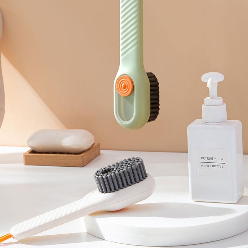 Multifunctional Liquid Shoe Brush Cleaners Soap Dispenser Cleaning Brush