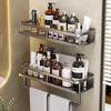 JINGRUIXIANG Wall-Mounted Stainless Steel Bathroom Shelf