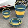5/10/17L Portable Folding Bucket Multifunctional Thickened Silicone Bucket for Car Washing and Fishing Camping Folding Bucket