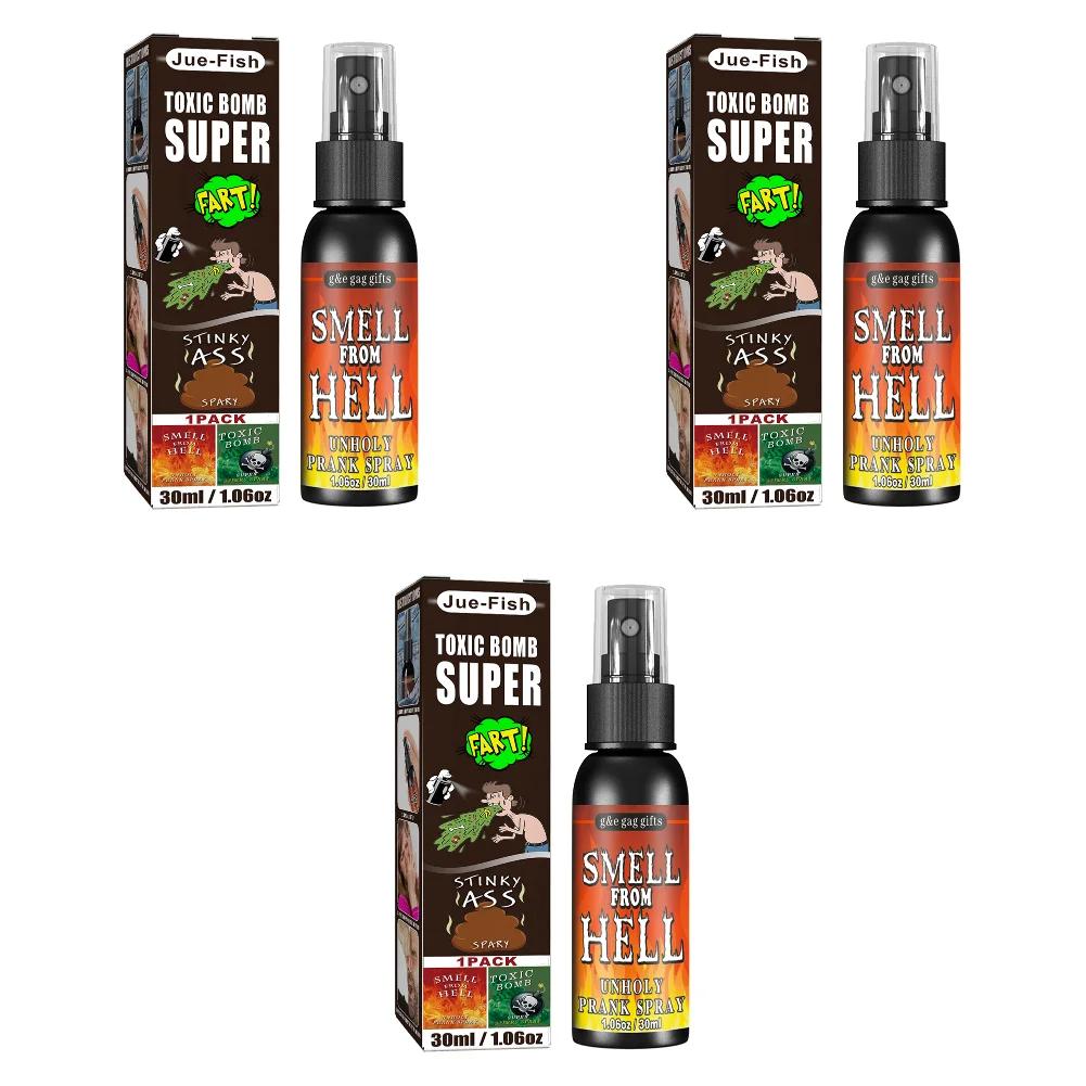 1-5pcs 30ml Fart spray Halloween Props Non Toxic Spoof Odor Stinky Terrible Smell Spray Party Supplies Halloween Toys