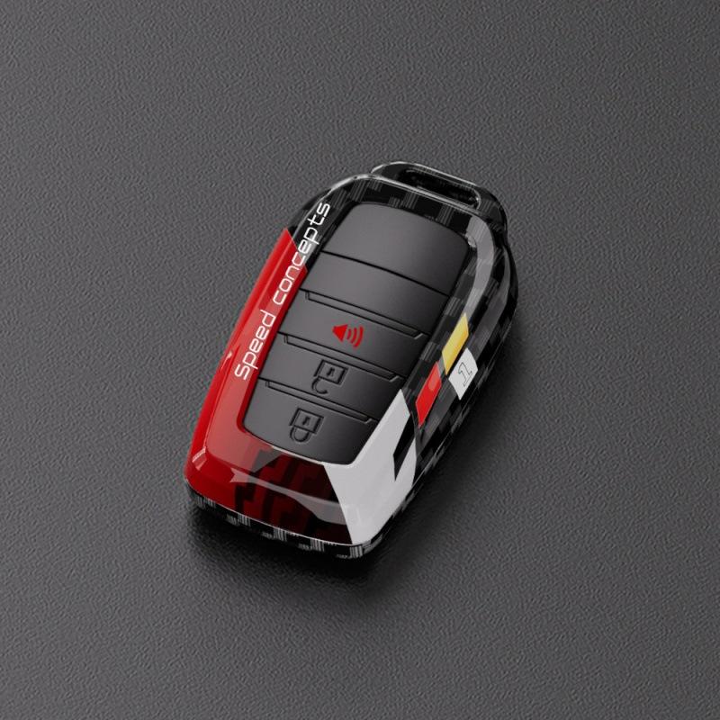 For Toyota Key Sets Corolla CHR Highlander Leiling Shell Buckle, Camry RAV4 Coated Carbon Fiber