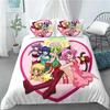 New 3D Anime Kawaii Girls Tokyo.Mew.Mew Bedding Set Printed With Pillowcase Bed Duvet Cover Soft Queen King Size Bedclothes Home