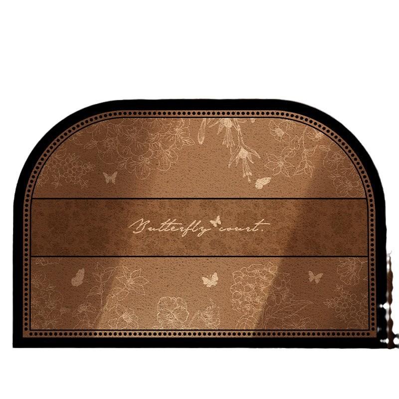 Medieval Style Light Luxury High-End Door Floor Mat Silk Ring Floor Mat Door Carpet Pvc Can Be Cut And Dirt-Resistant Floor Mat