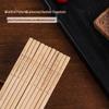 Set of 10 Natural Bamboo Chopsticks: Anti-Mold, Non-Slip, No Paint/Wax, High-End Carved Design for Home Use.