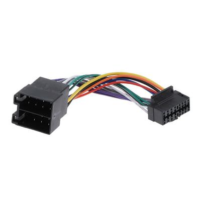 Radio auf ISO Radio Play Plug Auto Adapter Kabelbaum Stecker für Vrttlkkfe 16 Pin Autoradio Radio Kabelbaum ISO