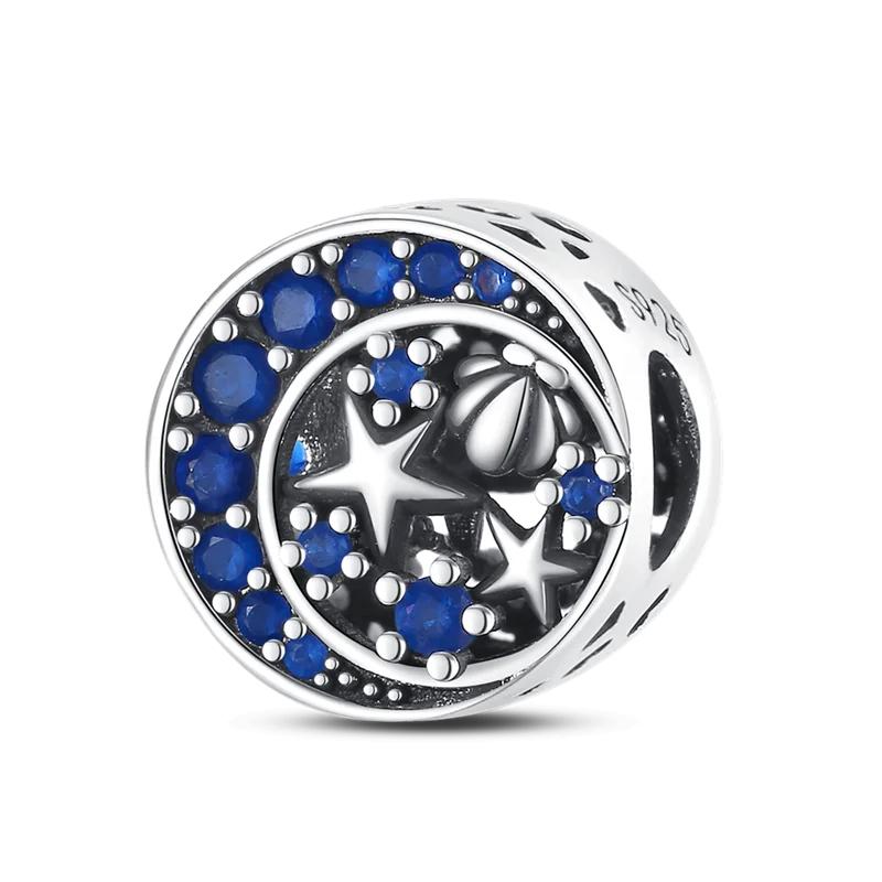 New Cartoon Space Ocean Series Charms Fit Original Bracelet Bead Charm Necklace Women Copper Jewelry