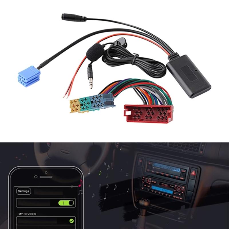 Car Radio Adapter With Builtin Microphone For Seamless Connection And High Fidelities Sound In Select Vehicle Models