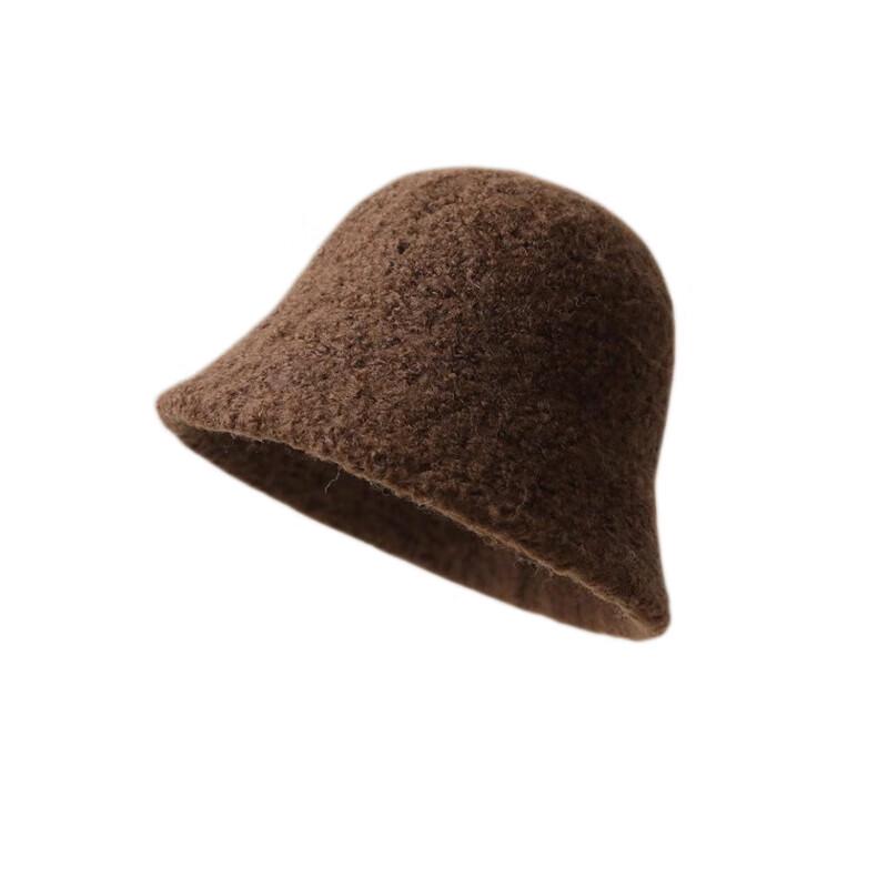 Женская осенне-зимняя однотонная шляпа-ведро