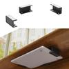 Under Desk Laptop Mount ABS Under Desk Shelf Holder for Notebooks, Tablets, Cable Boxes, Modems, Smart TV Boxes