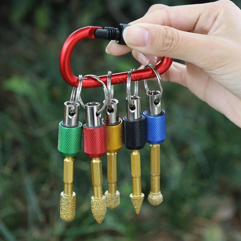 5/1Pcs Hexagonal Shank Key Chain Adapter Quick Change Extension Rod Outdoor Woodworking Drill Chucks Hand Hardware Tool Supplies