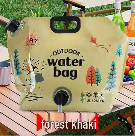 Large Capacity Foldable Outdoor Water Storage Bag for Camping and Mountaineering