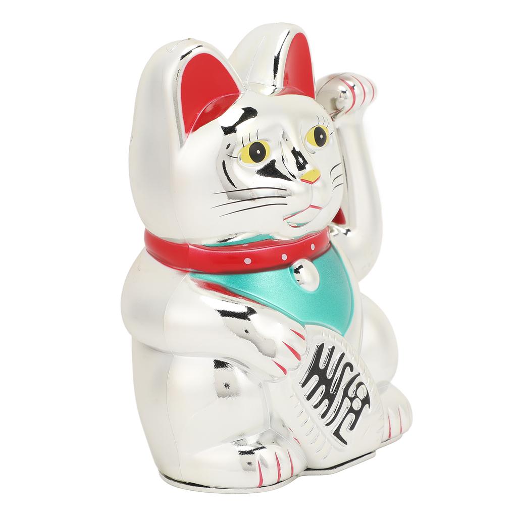 Waving Arm Cat Ornament Hand Waving Plastic Electric Hand Waving Cat Decoration for Home Car Shop