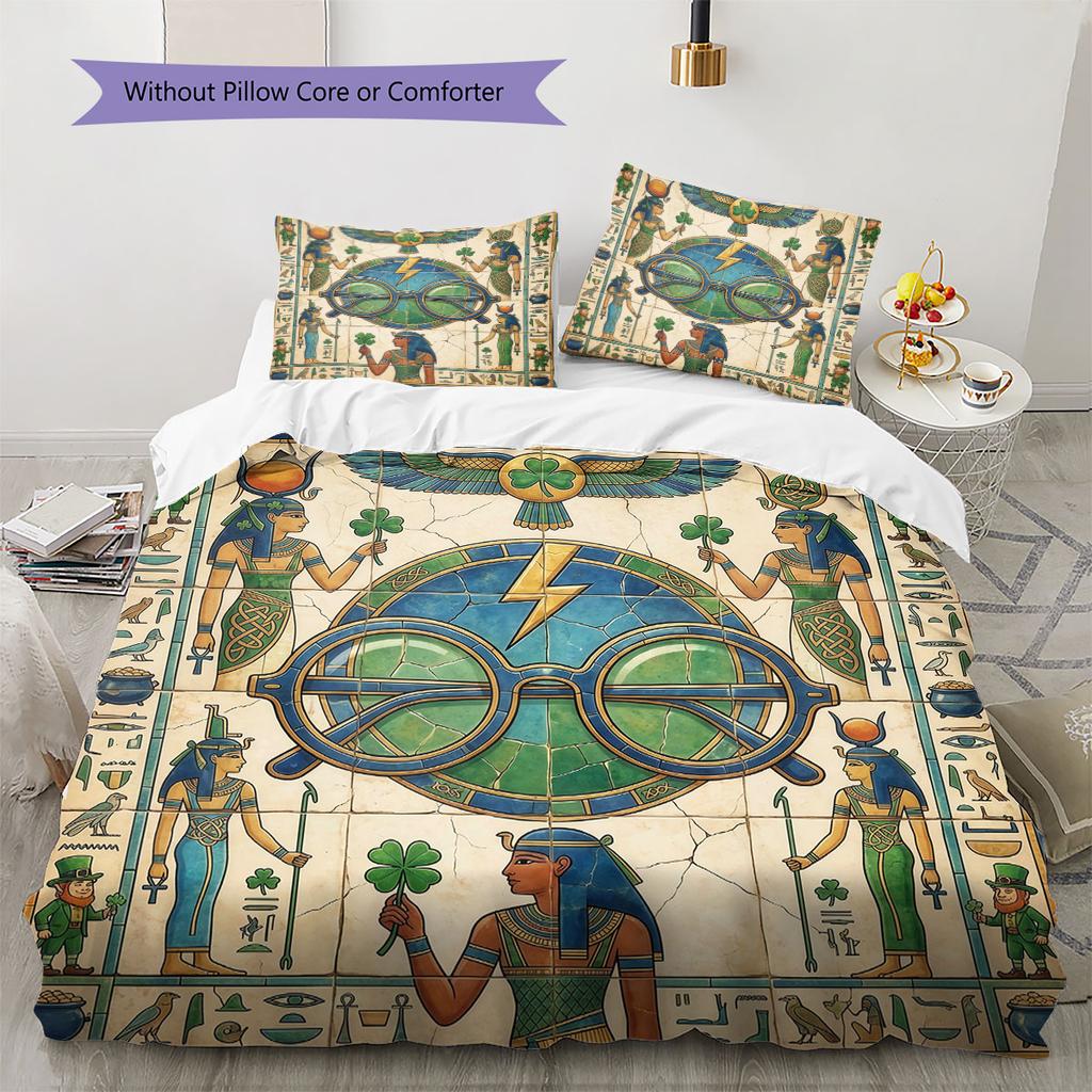 Magic Mural Tool Pattern Bedding Quilt Set Quilt Cover Pillowcase Home Decoration Birthday Gift (1 * Duvet Cover + 2 * Pillowcase, Without Core)