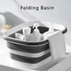 16L Collapsible Mop Bucket with Handles Space Saving Foldable Silicone Tub for Cleaning, Laundry, Storage - Portable Wash Basin