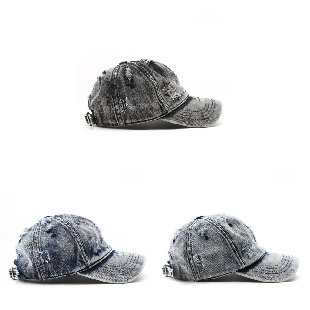 Cotton Denim Baseball Cap With Curved Brim Waterproof Breathable Sun Hat For Outdoor Activities