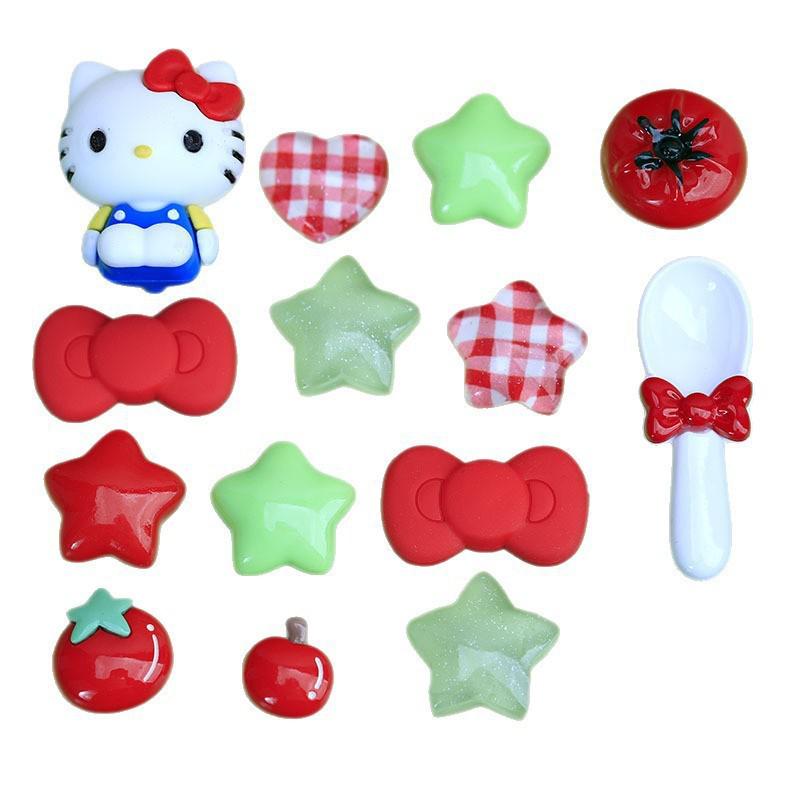 Xiaohongshu-Style Shoe and Hair Accessories: Hole Shoes Decorations, Hair Clips, Ties, Refrigerator Magnets